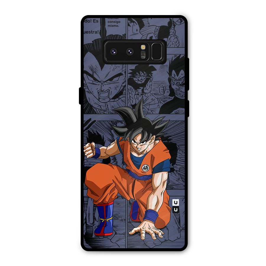 Goku Manga Art Metal Back Case for Galaxy Note 8