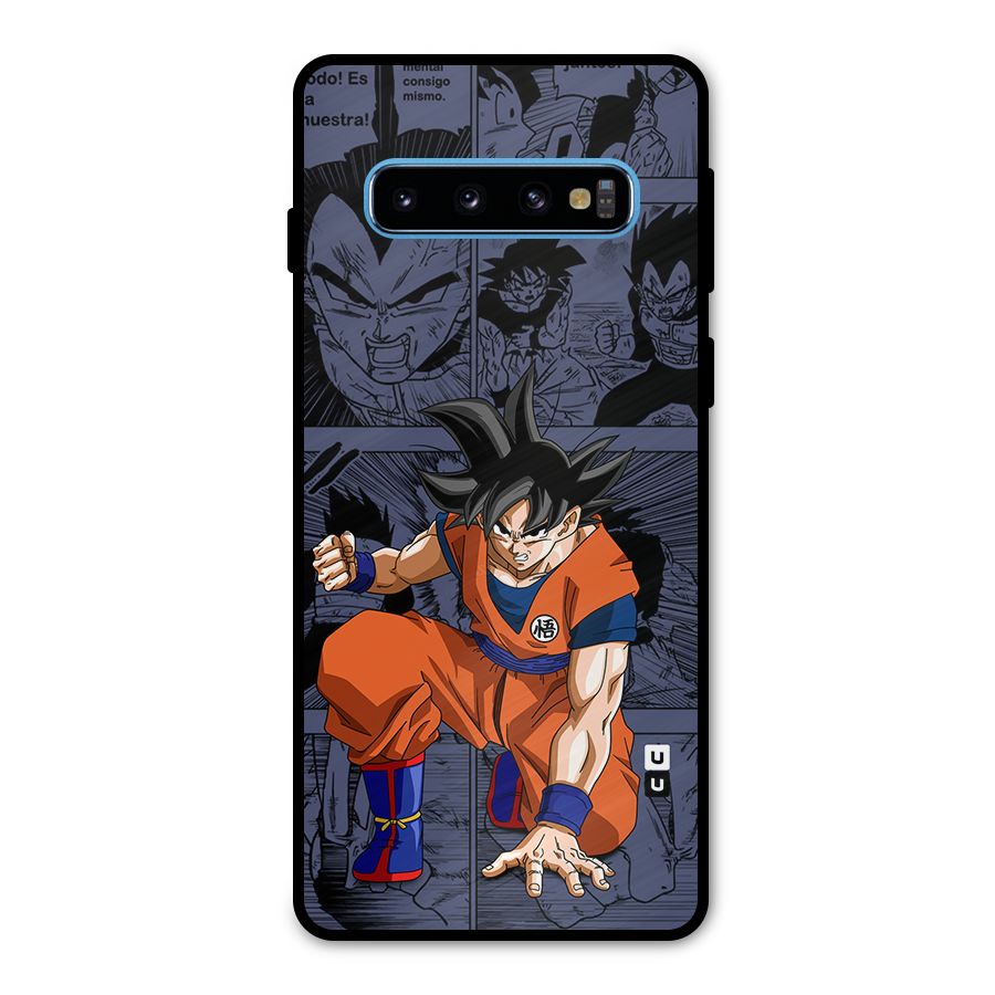 Goku Manga Art Metal Back Case for Galaxy S10