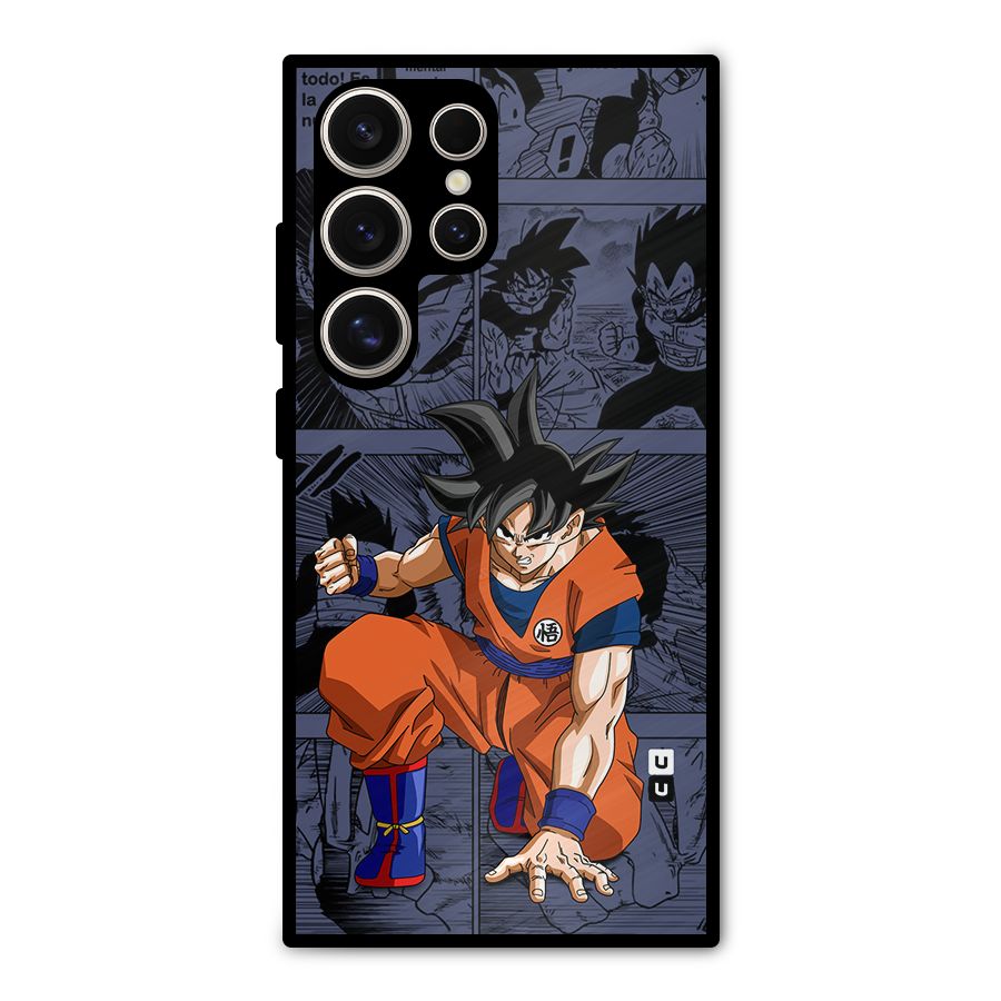 Goku Manga Art Metal Back Case for Galaxy S24 Ultra