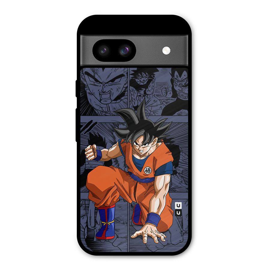 Goku Manga Art Metal Back Case for Google Pixel 8a
