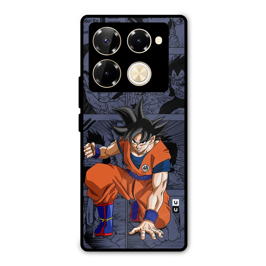 Goku Manga Art Metal Back Case for Infinix Note 40 Pro Plus
