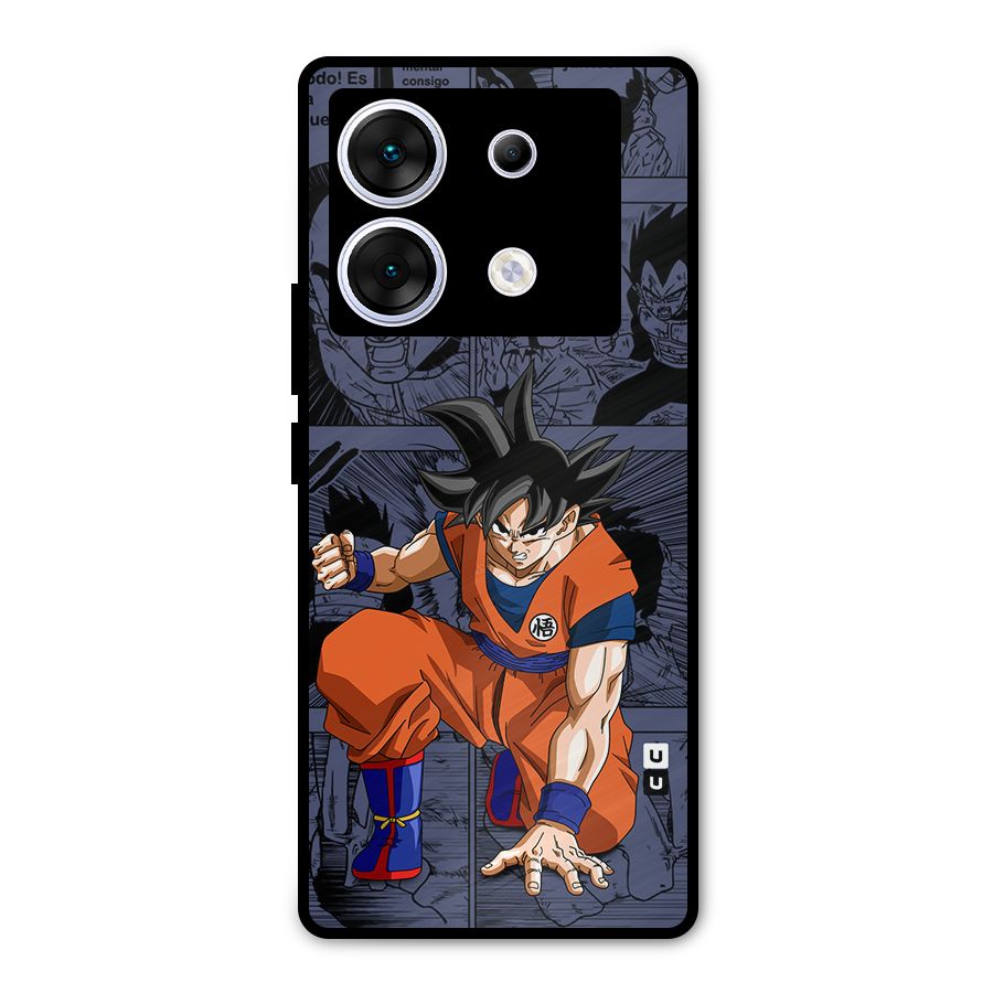 Goku Manga Art Metal Back Case for Infinix Zero 30 5G