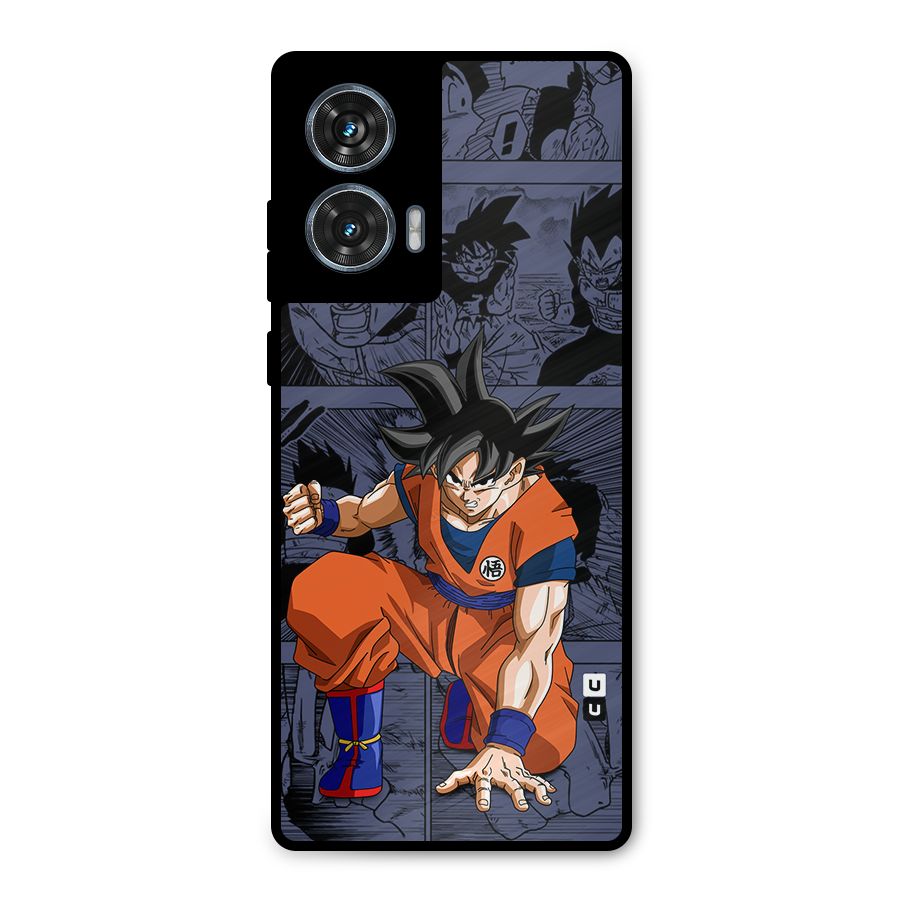 Goku Manga Art Metal Back Case for Motorola Edge 50 Fusion