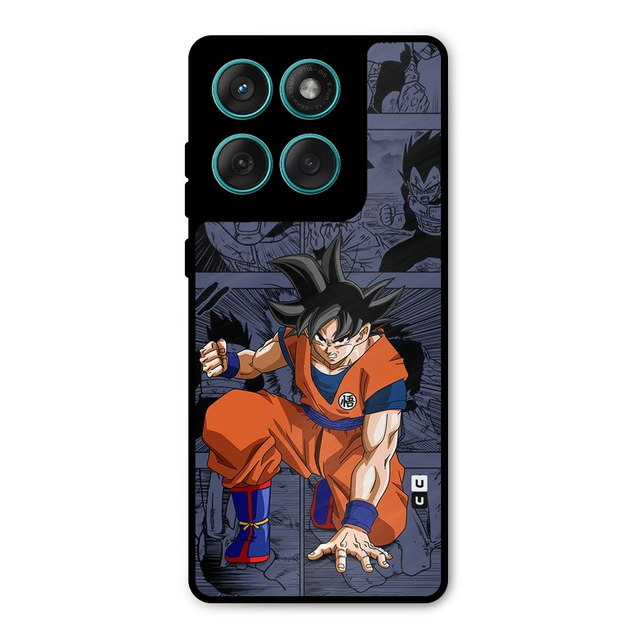 Goku Manga Art Metal Back Case for Motorola Edge 60