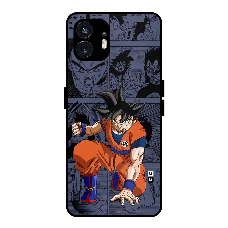 Goku Manga Art Metal Back Case for Nothing Phone 2