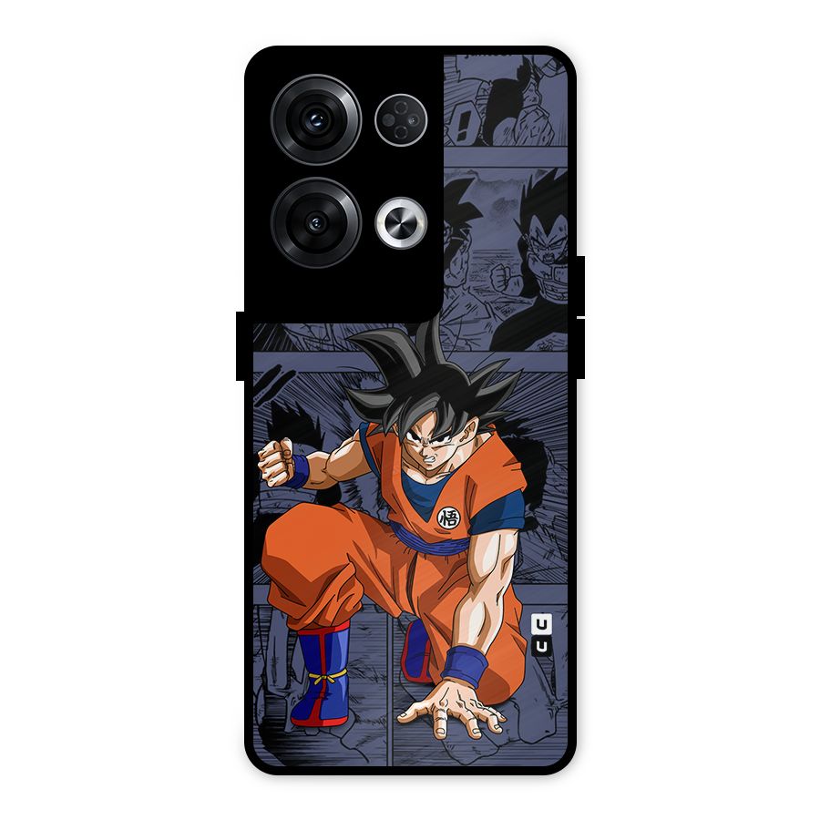Goku Manga Art Metal Back Case for Oppo Reno8 Pro 5G