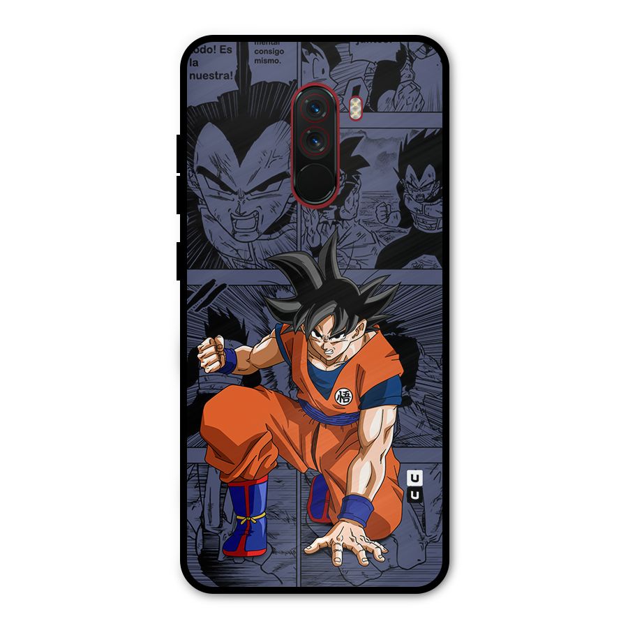 Goku Manga Art Metal Back Case for Poco F1