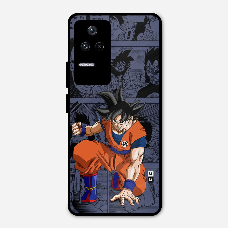Goku Manga Art Metal Back Case for Poco F4 5G