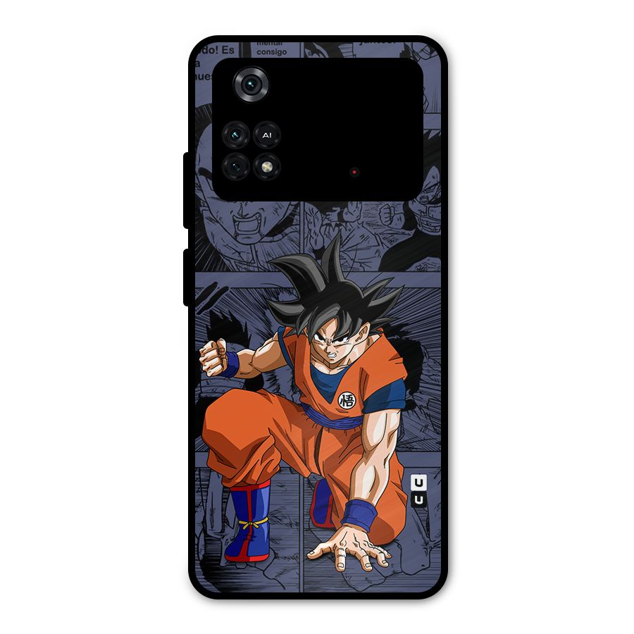 Goku Manga Art Metal Back Case for Poco M4 Pro 4G