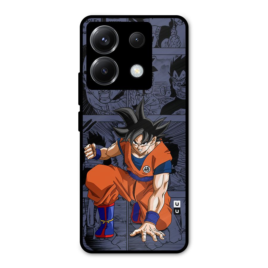 Goku Manga Art Metal Back Case for Poco X6
