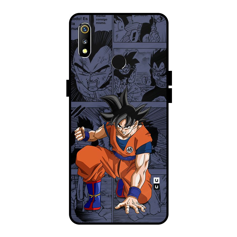 Goku Manga Art Metal Back Case for Realme 3i
