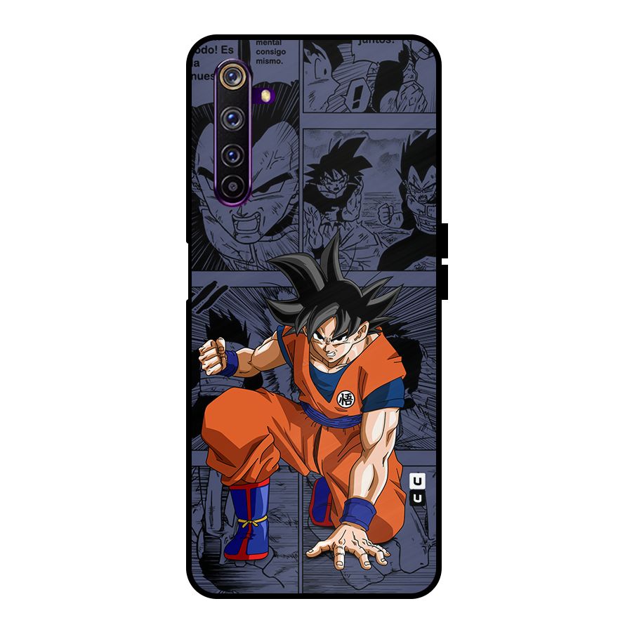 Goku Manga Art Metal Back Case for Realme 6 Pro
