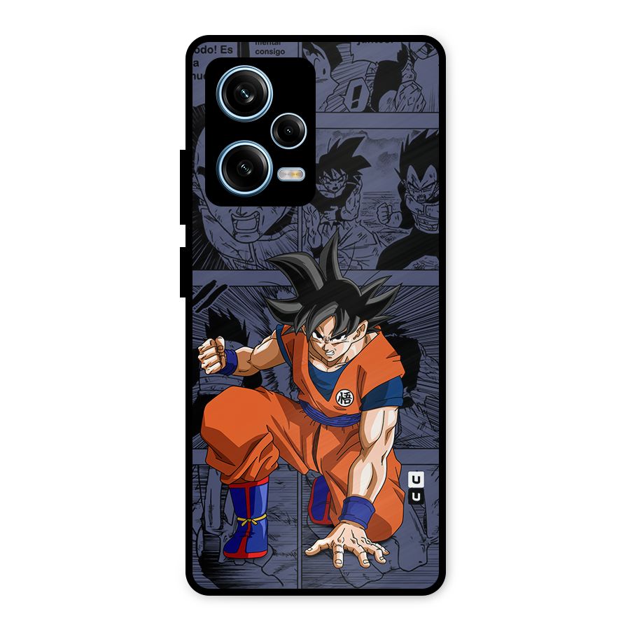 Goku Manga Art Metal Back Case for Redmi Note 12 Pro