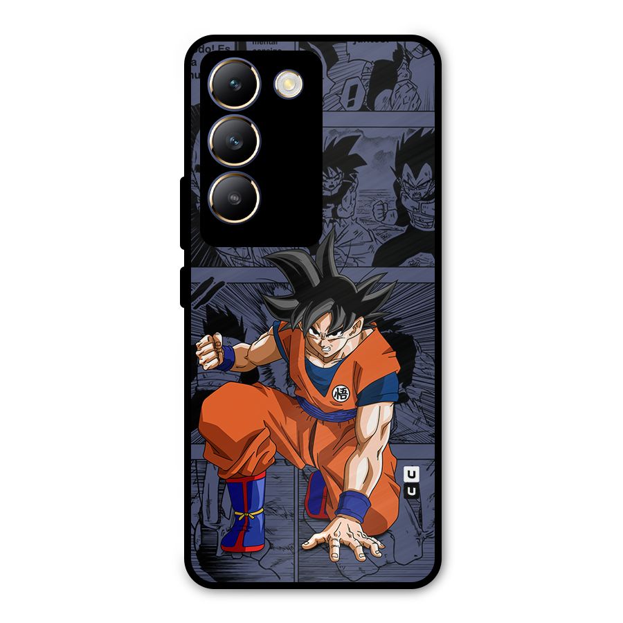 Goku Manga Art Metal Back Case for Vivo T3 5G