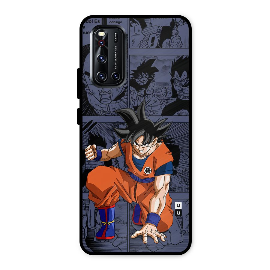 Goku Manga Art Metal Back Case for Vivo V19
