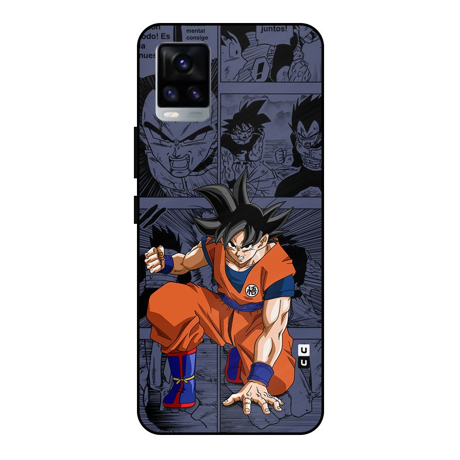 Goku Manga Art Metal Back Case for Vivo V20 2021