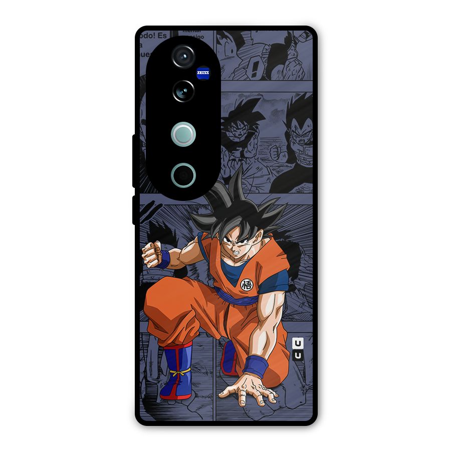Goku Manga Art Metal Back Case for Vivo V40