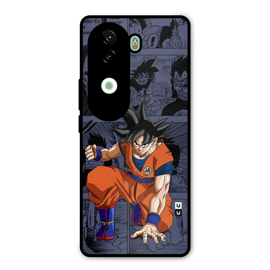 Goku Manga Art Metal Back Case for Vivo V40e