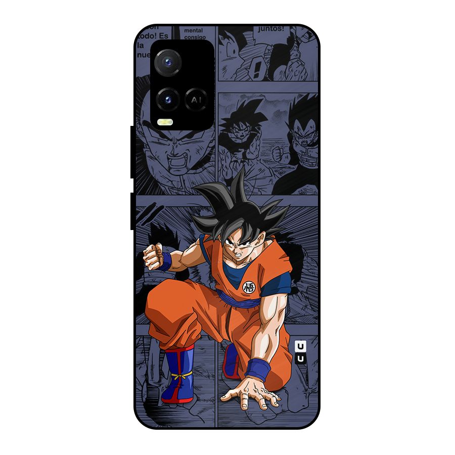 Goku Manga Art Metal Back Case for Vivo Y21A