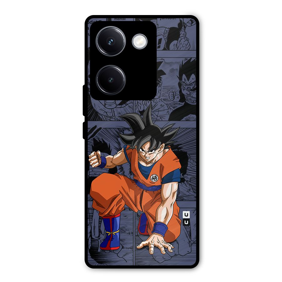 Goku Manga Art Metal Back Case for Vivo Y300 Plus