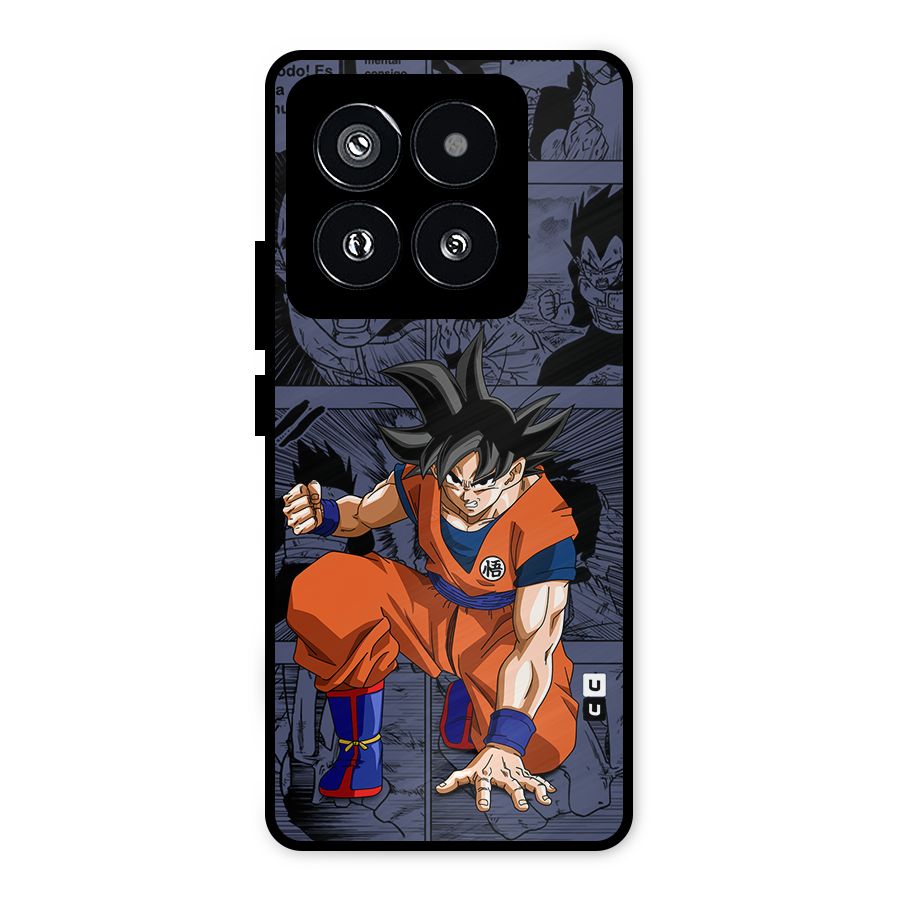Goku Manga Art Metal Back Case for Xiaomi 14 Pro