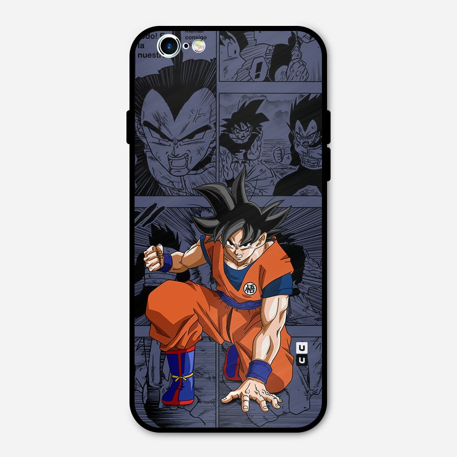 Goku Manga Art Metal Back Case for iPhone 6 6s
