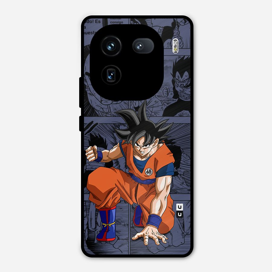 Goku Manga Art Metal Back Case for iQOO 12