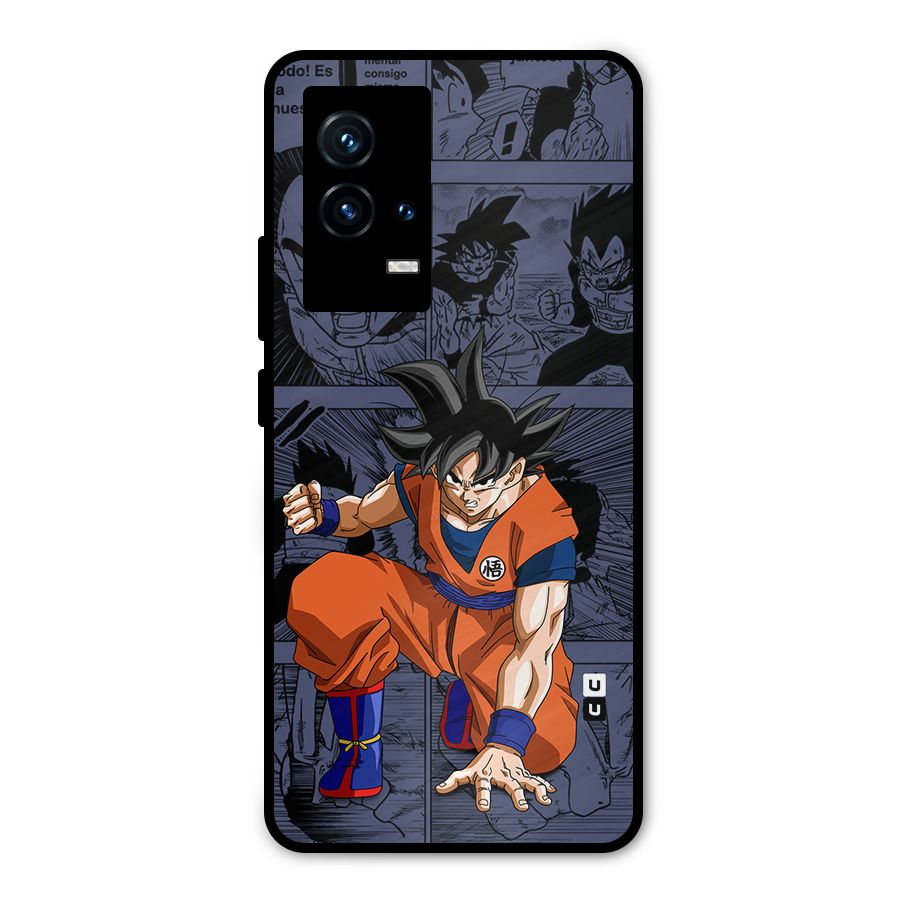 Goku Manga Art Metal Back Case for iQOO 9 5G