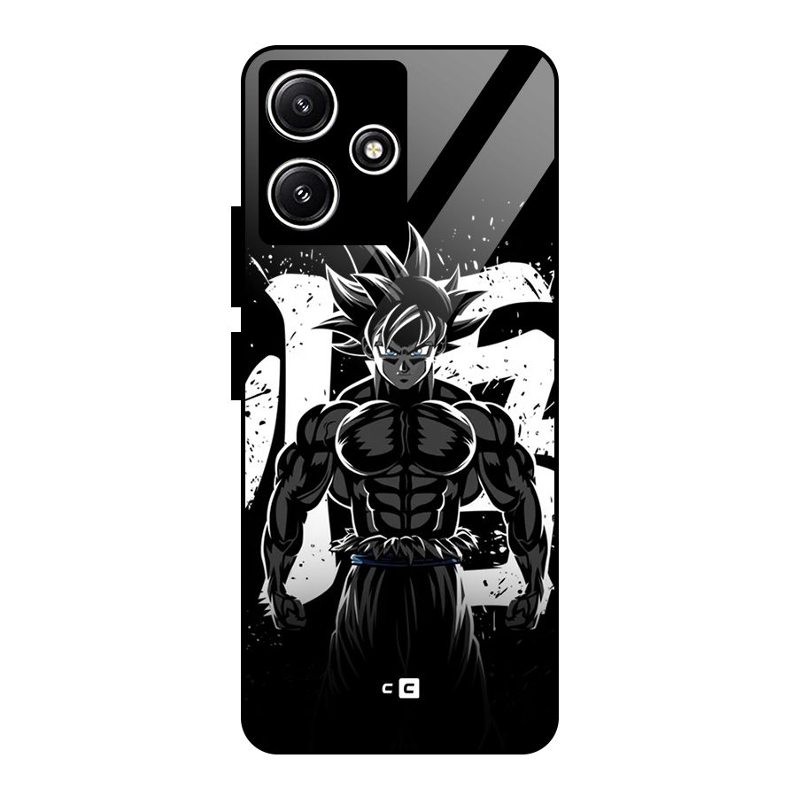 Goku Unleashed Power Glass Back Case for Poco M6 Pro
