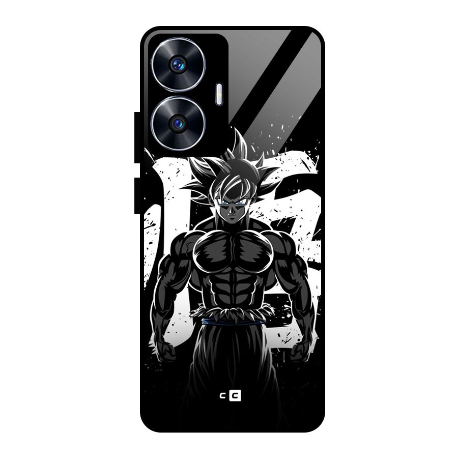 Goku Unleashed Power Glass Back Case for Realme Narzo N55