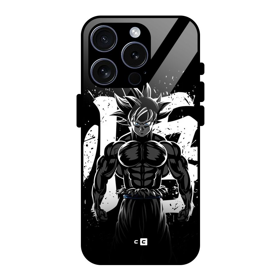 Goku Unleashed Power Glass Back Case for iPhone 15 Pro