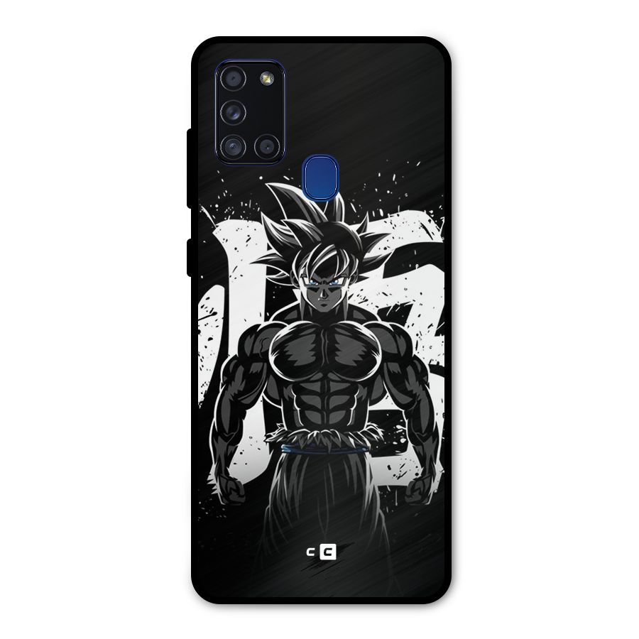 Goku Unleashed Power Metal Back Case for Galaxy A21s
