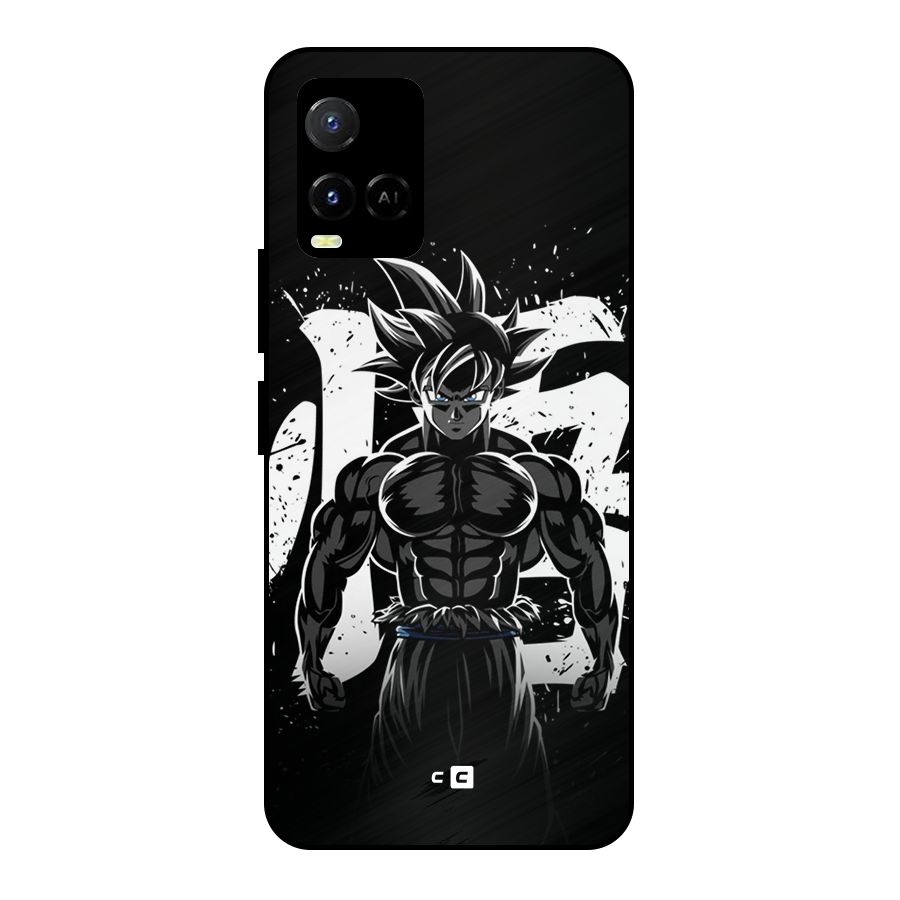 Goku Unleashed Power Metal Back Case for Vivo Y21G