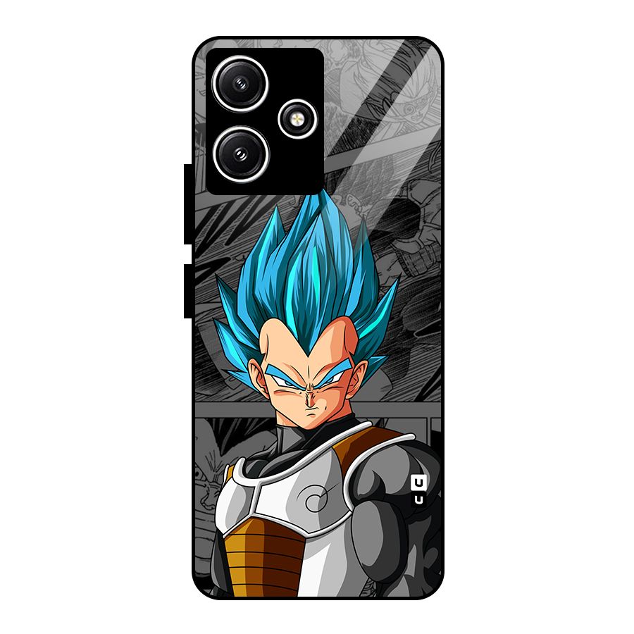 Goku Vegeta Art Glass Back Case for Poco M6 Pro