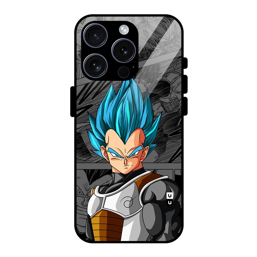 Goku Vegeta Art Glass Back Case for iPhone 15 Pro