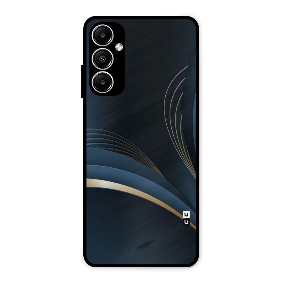Gold Blue Beauty Metal Back Case for Galaxy A05s