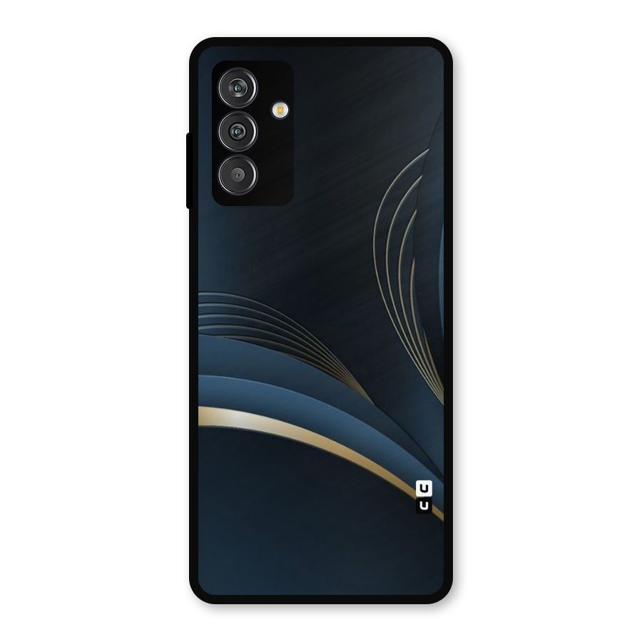 Gold Blue Beauty Metal Back Case for Galaxy F13