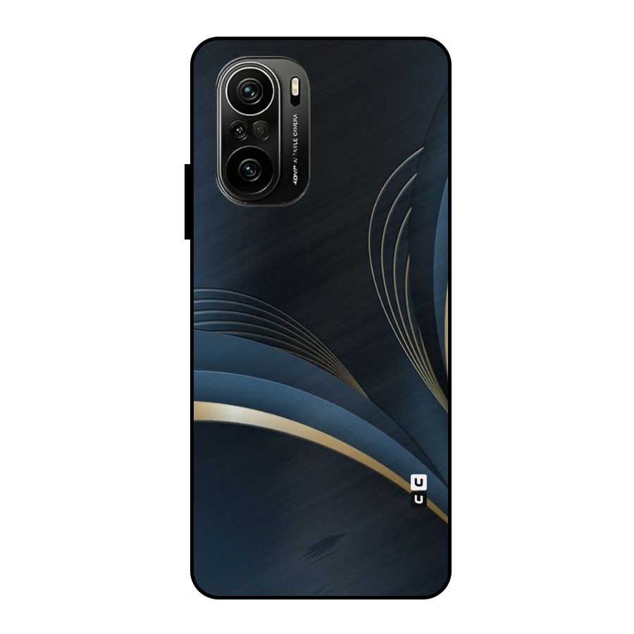 Gold Blue Beauty Metal Back Case for Mi 11x