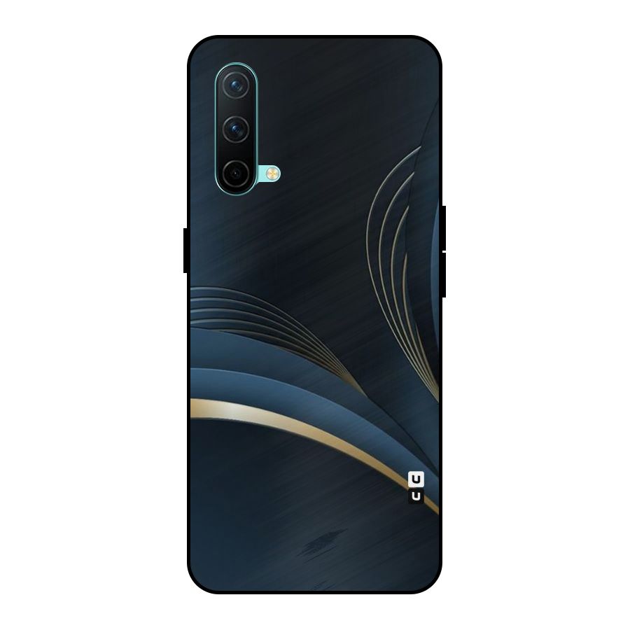Gold Blue Beauty Metal Back Case for OnePlus Nord CE 5G