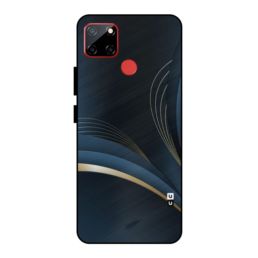 Gold Blue Beauty Metal Back Case for Realme C12
