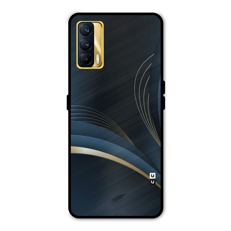 Gold Blue Beauty Metal Back Case for Realme X7
