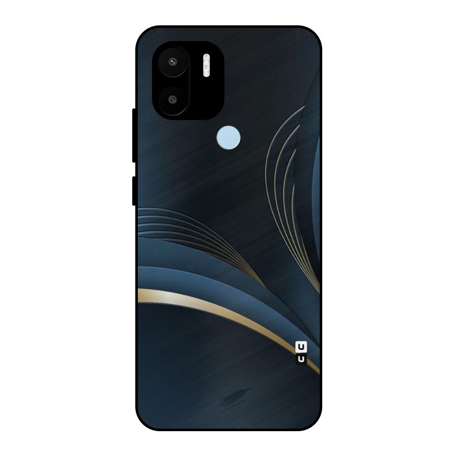 Gold Blue Beauty Metal Back Case for Redmi A1+
