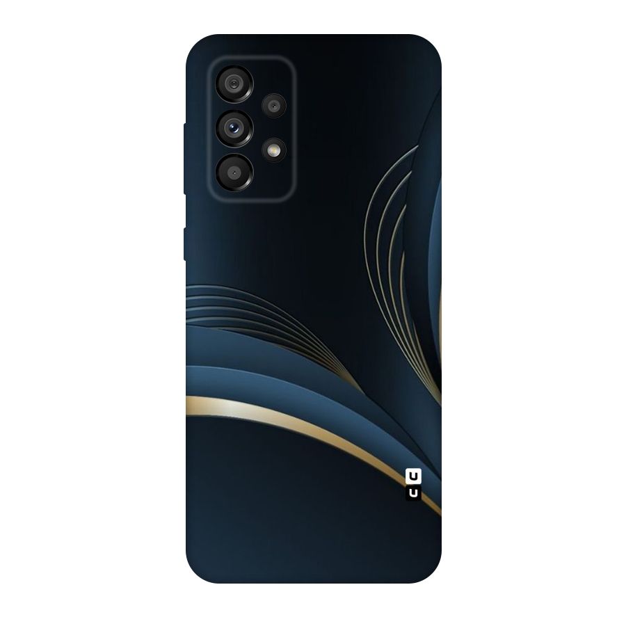 Gold Blue Beauty Original Polycarbonate Back Case for Galaxy A73 5G