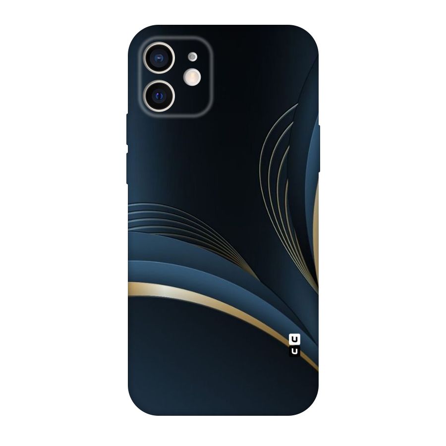 Gold Blue Beauty Original Polycarbonate Back Case for iPhone 12