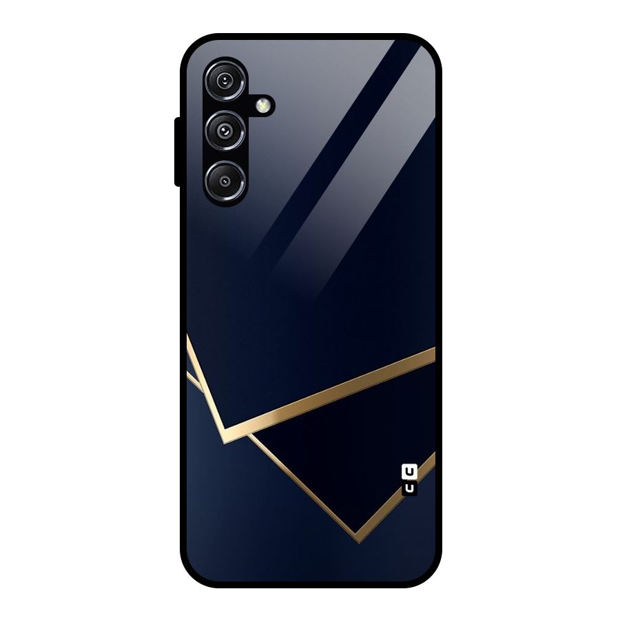 Gold Corners Glass Back Case for Galaxy M34 5G