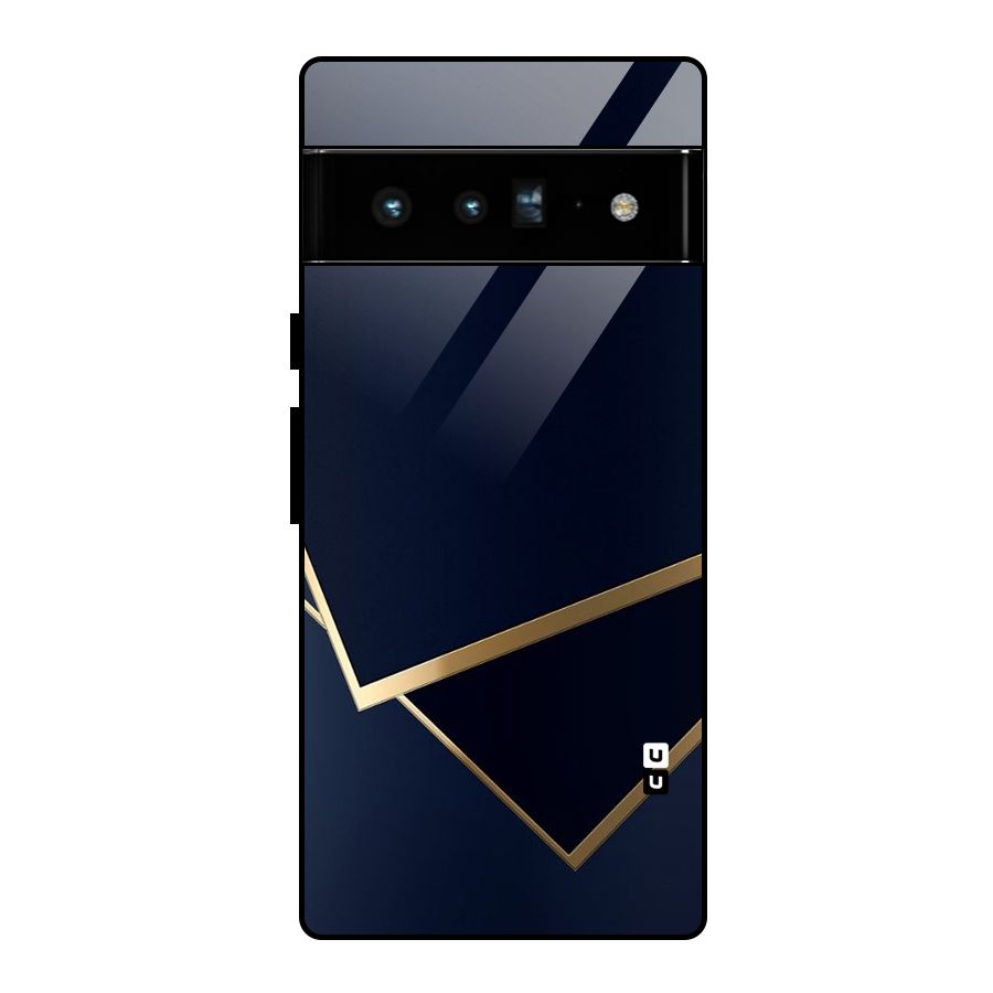 Gold Corners Glass Back Case for Google Pixel 6 Pro