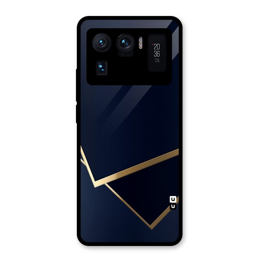 Gold Corners Glass Back Case for Mi 11 Ultra