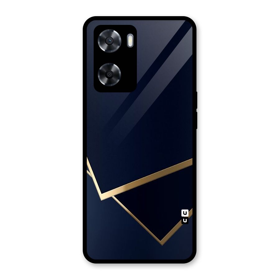 Gold Corners Glass Back Case for OnePlus Nord N20 SE
