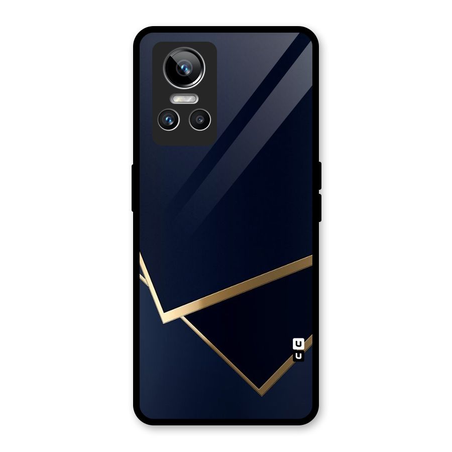 Gold Corners Glass Back Case for Realme GT Neo 3