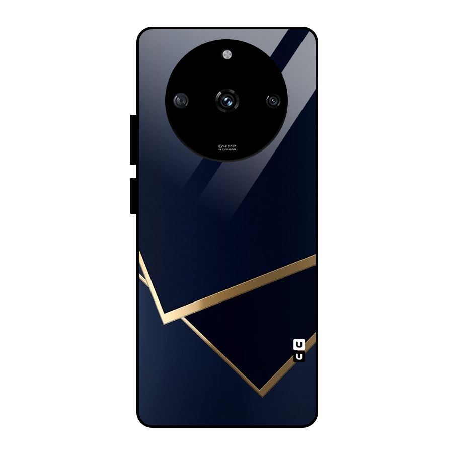 Gold Corners Glass Back Case for Realme Narzo 60 5G